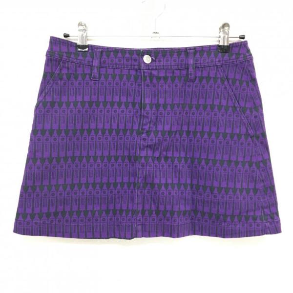 Jack Bunny!!（ジャックバニー） スカート パープル×黒 総柄