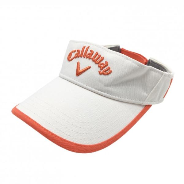 ブランド：Callawayアイテム：サンバイザー表記サイズ：FR実寸サイズ：　つば：約7.5cm特徴・仕様：適応時期：商品ランク：B+コメント：サイド・内側薄汚れ