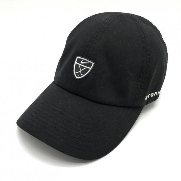 NIKE（ナイキ） 【美品】ナイキ キャップ 黒×白 ロゴワッペン ONE SIZE