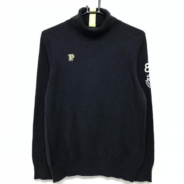 PEARLY GATES（パーリーゲイツ） タートルネックセーター ネイビー 袖