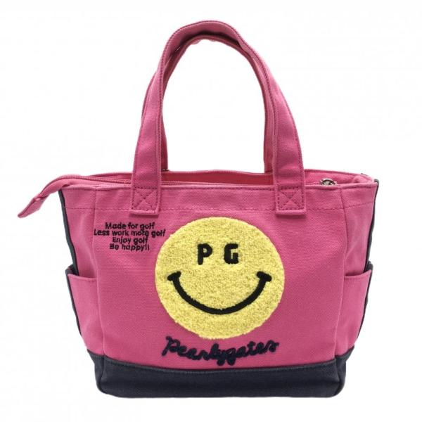 PEARLY GATES（パーリーゲイツ） カートバッグ ピンク×ネイビー パイル