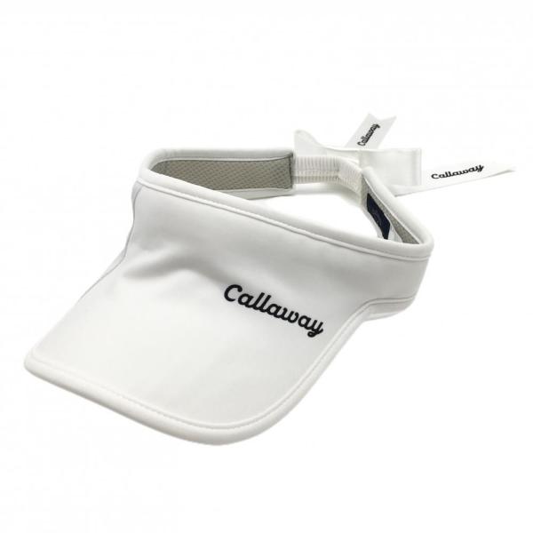 ブランド：Callawayアイテム：サンバイザー表記サイズ：FR実寸サイズ：　つば：約8cm特徴・仕様：適応時期：商品ランク：B+コメント：縁汚れ