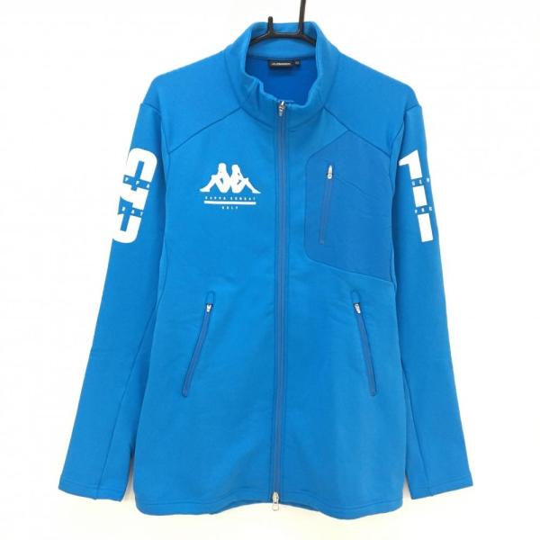 Kappa（カッパ） 【美品】カッパ ジャケット ブルー×白 ダブルジップ