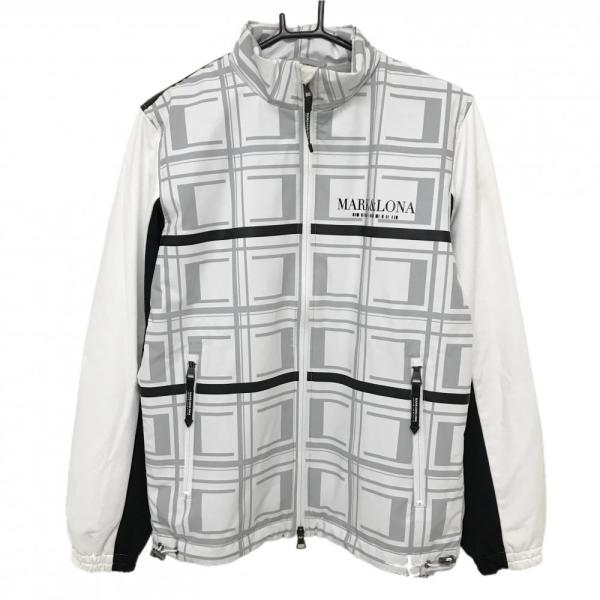 MARK&LONA（マークアンドロナ） 中綿異素材ジャケット 白×グレー×黒