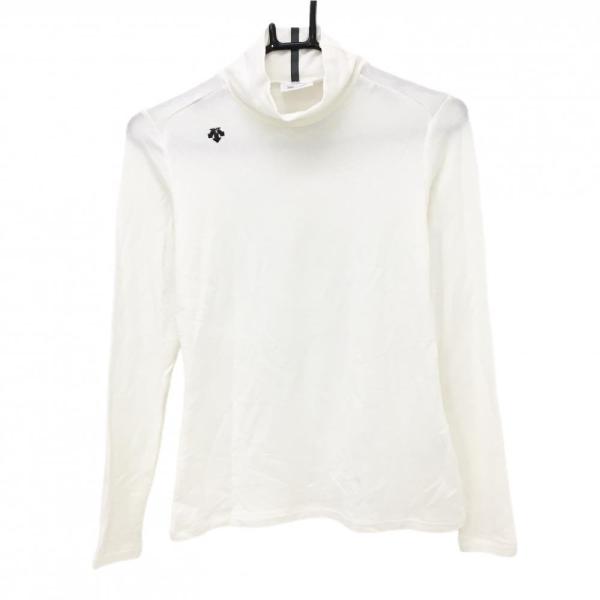 DESCENTE GOLF 【超美品】デサントゴルフ 長袖ハイネックシャツ 白