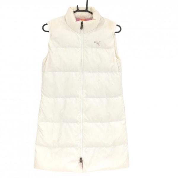 PUMA（プーマ） ダウンノースリーブワンピース 白 ダウン80％ フェザー