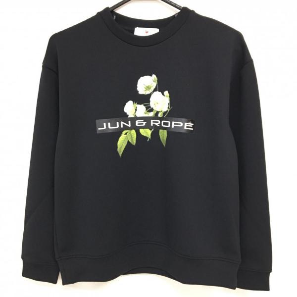 ジュン&ロペ　黒　トレーナー JUN&ROPE'（ジュンアンドロペ） 【新品】ジュンアンドロペ トレーナー
