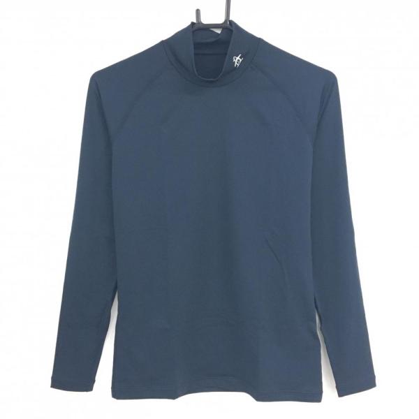 新品タグ付き　Munsingwear ネイビー ポロシャツ ハイネック　Ｌ 新品タグ付き Munsingwear ネイビー ポロシャツ ハイネック L