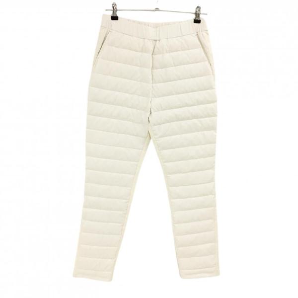 新品】ノアジェ ダウンパンツ 白 前ダウン レディース 3L ゴルフウェア