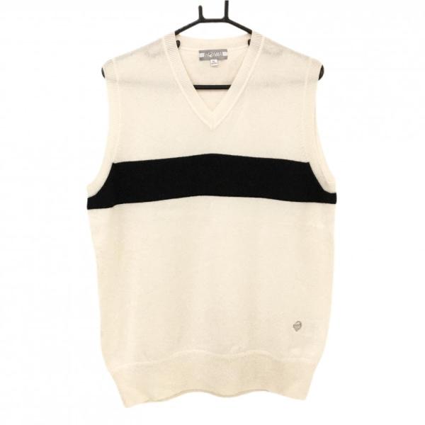 HONMA GOLF（本間ゴルフ） 【超美品】ホンマ ニットベスト アイボリー