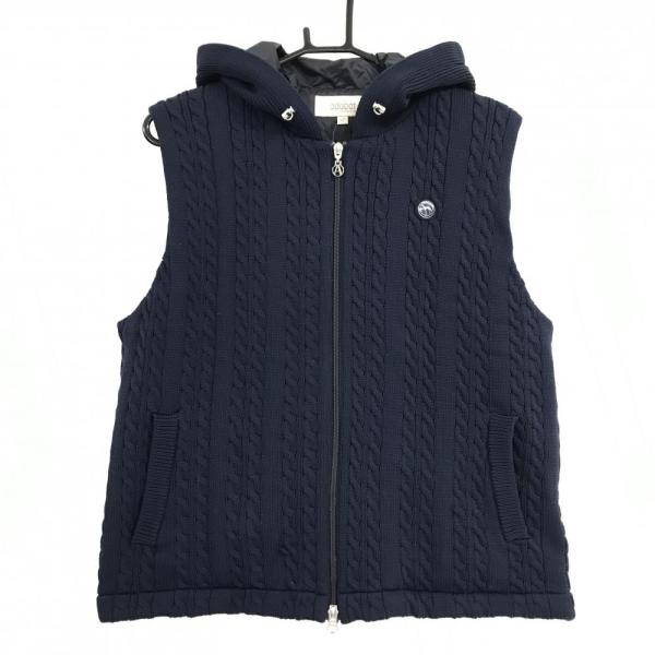 アダバット 中綿ロングベスト 美品 adabat（アダバット） 【超美品】アダバット 中綿ニットベスト