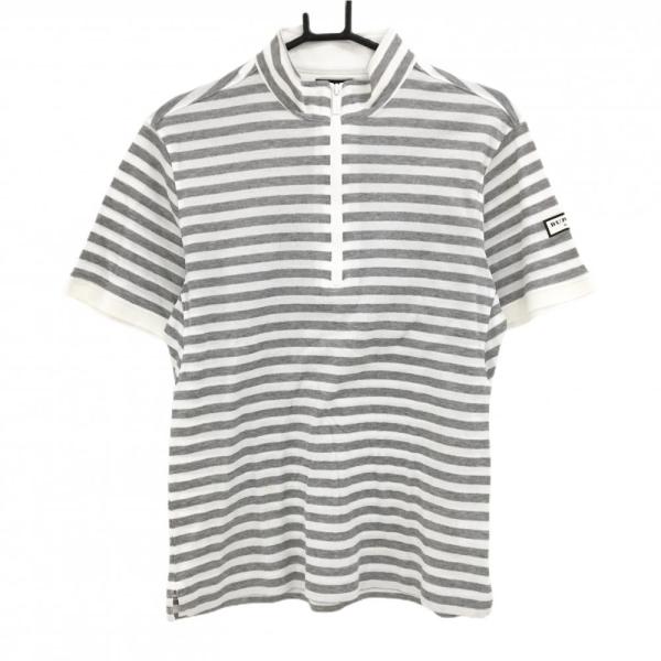 BURBERRY GOLF ハイネック トップス 半袖　アイボリー　白　M BURBERRY（バーバリー） 【美品】バーバリーゴルフ 半袖ハイネック