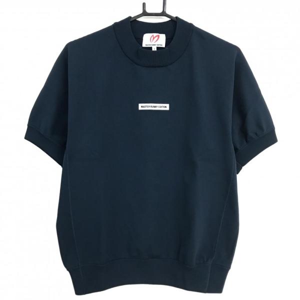 【超美品】マスターバニー 半袖セーター ネイビー フロントロゴ 15周年 レディース 2(L) ゴルフウェア 2025年モデル MASTER BUNNY EDITION MASTER BUNNY EDITION（マスターバニーエディション） 【超美品