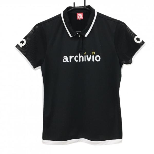 archivio（アルチビオ） 【超美品】アルチビオ 半袖ポロシャツ 黒×白