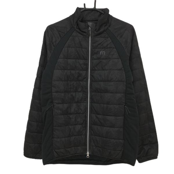 TravisMathewトラヴィスマシュー　ゴルフアウター　中綿ジャケット　XL TRAVISMATHEW 【美品】トラヴィスマシュー 中綿ジャケット 黒 地模様
