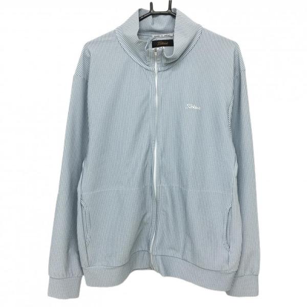 Titleist タイトリスト　ストライプジャケット LLサイズ 白紺　ゴルフ Titleist（タイトリスト） 【超美品】タイトリスト ジャケット 白