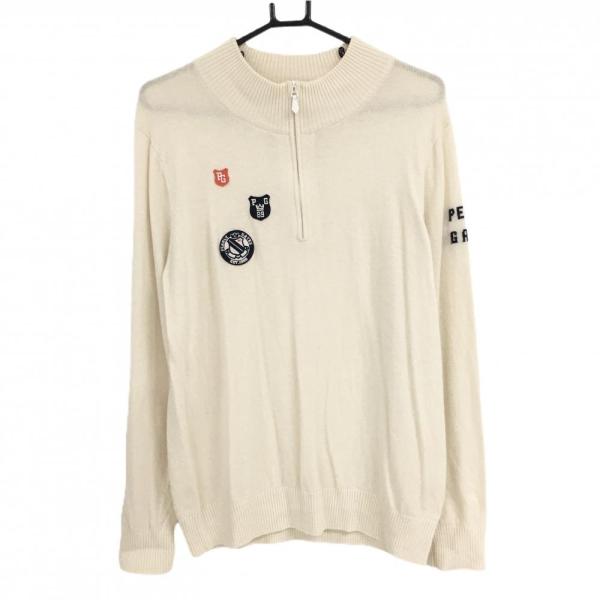 PEARLY GATES（パーリーゲイツ） セーター アイボリー ハーフジップ