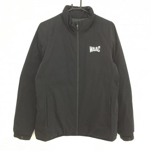 WAAC 【美品】ワック 中綿ジャケット 黒 ロゴワッペン メンズ XL