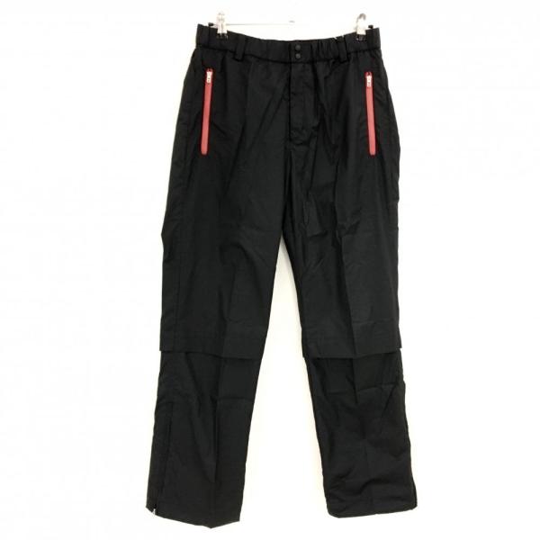 NIKE（ナイキ） 【新品】ナイキ パンツ 黒×レッド ジップポケット 裾