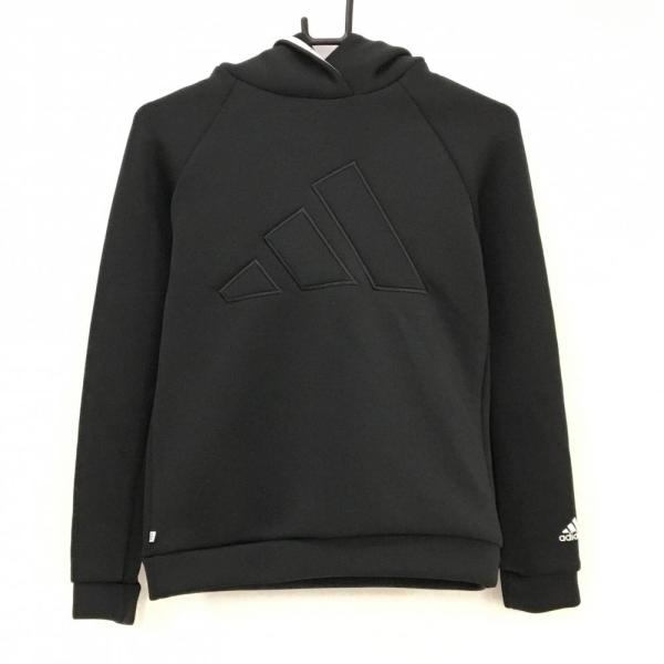 adidas（アディダス） 【超美品】アディダス パーカー 黒 ロゴ