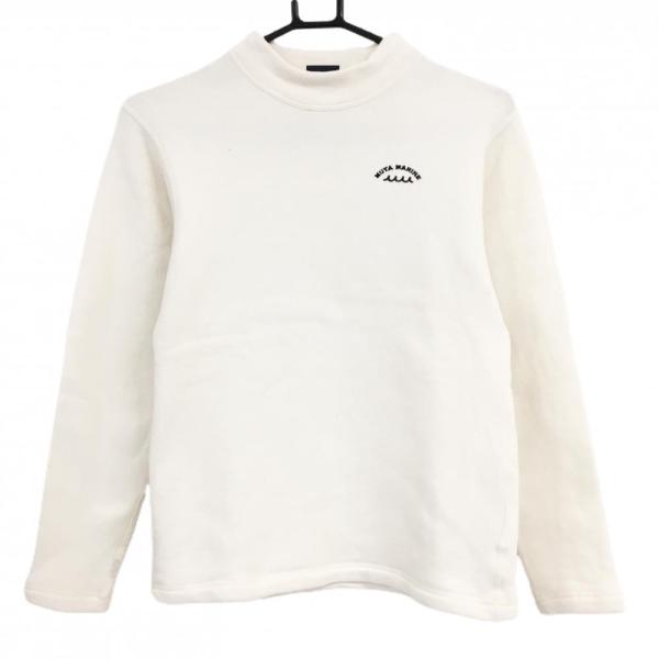 muta MARINE（ムータマリン） 長袖ハイネックシャツ アイボリー 裏微