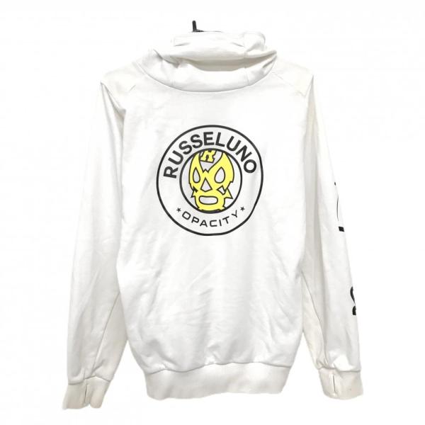Russeluno（ラッセルノ） パーカー 白×イエロー ルチャマスク