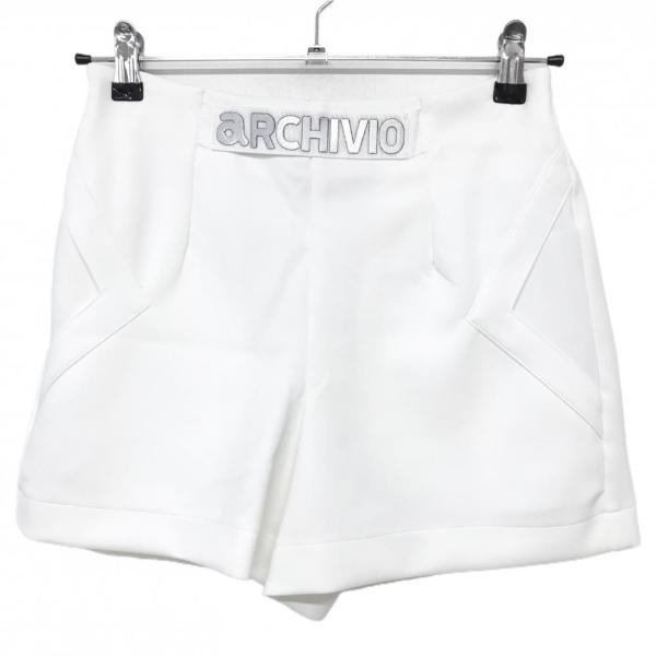 新品 ARCHIVIO ロゴ ゴルフ ショーツ ショートパンツ archivio（アルチビオ） 【新品】アルチビオ ショートパンツ 白