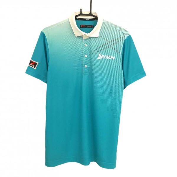 SRIXON 【美品】スリクソンバイデサント 半袖ポロシャツ ブルー