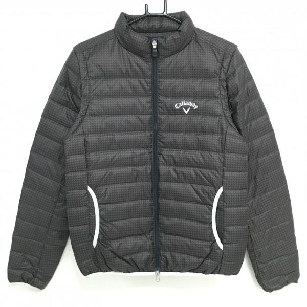 【超美品】Callawayジップジャケットブラック/グレー 美品 ゴルフスポーツ Callaway（キャロウェイ） メンズ 24FW フルジップ スウェット