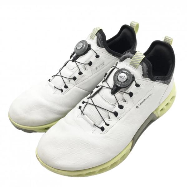 ecco（エコー） ゴルフシューズ 白×イエロー系 13042411007 BIOM C4