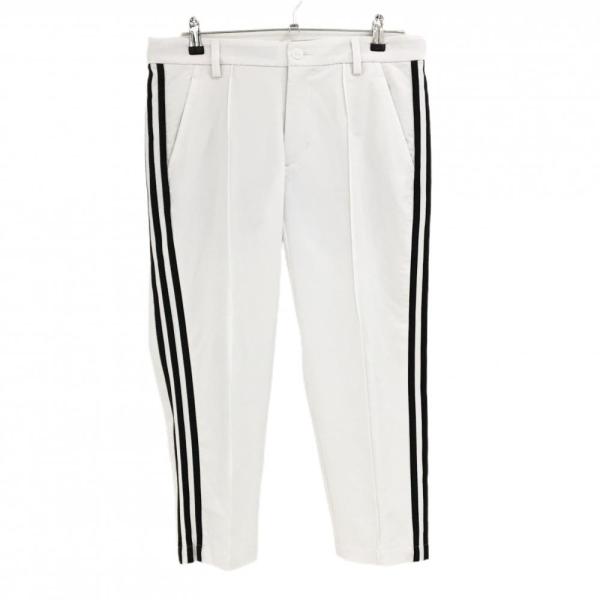 adidas（アディダス） 【美品】アディダス 半端丈パンツ 白×黒 サイド3