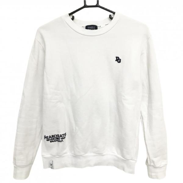 【美品】パーリーゲイツ トレーナー 白 35周年 ニコちゃん スウェット  レディース 1(M) ゴルフウェア 2024年モデル PEARLY GATES PEARLY GATES（パーリーゲイツ） 【美品】パーリーゲイツ トレーナー