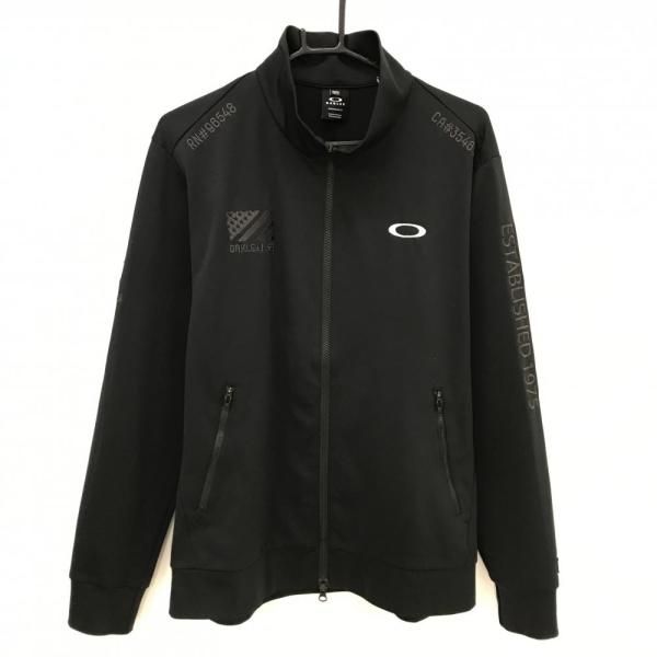 OAKLEY（オークリー） ジャケット 黒 ロゴ刺しゅう ダブルジップ