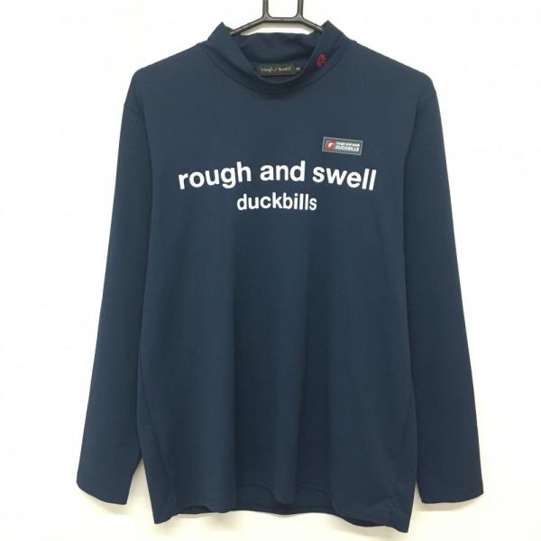 ラフ＆スウェル　長袖　モックネック　ネイビー　Ｍサイズ　新品未使用 ラフ&スウェル（rough&swell） 【美品】ラフアンドスウェル 長袖