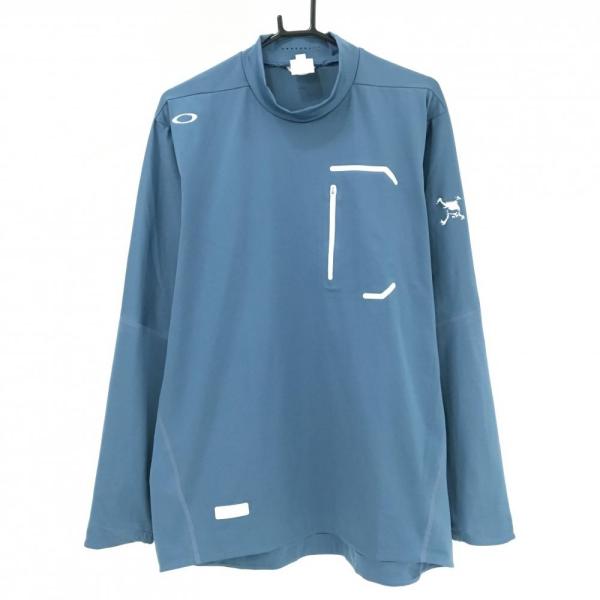 OAKLEY オークリー ゴルフ 長袖シャツ L サイズ OIL BLUE OAKLEY（オークリー） 【美品】オークリー 長袖ハイネックシャツ