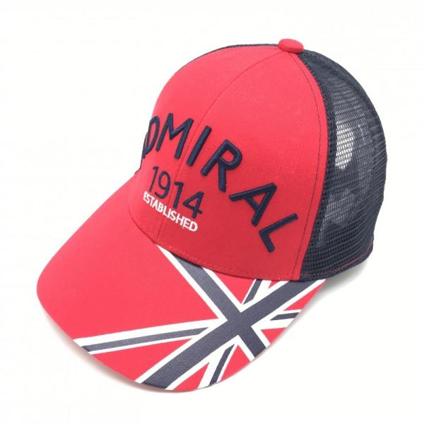 Admiral（アドミラル） 【美品】アドミラル メッシュキャップ レッド