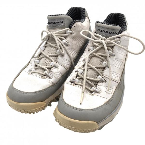 NIKE（ナイキ） ゴルフシューズ 白×グレー 833798-103 エアジョーダン9