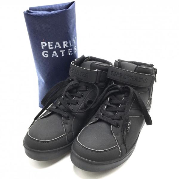 PEARLY GATES ゴルフシューズ ブラック PEARLY GATES（パーリーゲイツ） 【美品】パーリーゲイツ ゴルフ