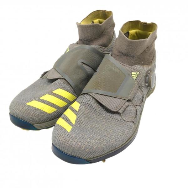 adidas ゴルフシューズ 女性用 グレー/イエロー adidas（アディダス） 【美品】アディダス ゴルフシューズ グレー
