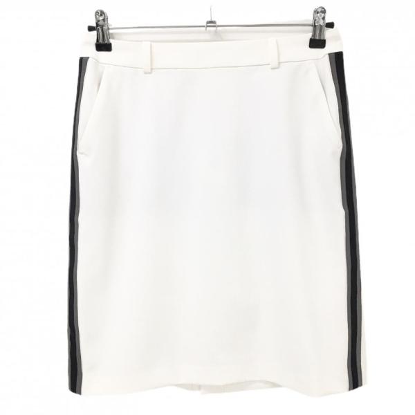 LANVIN SPORT（ランバンスポール） ストレッチスカート 白 サイド