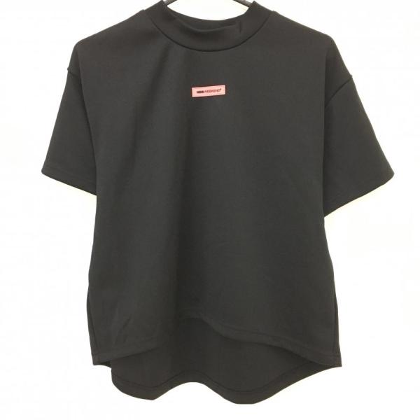 【美品】NBB WEEKEND モックネックシャツ NBB WEEKEND 【超美品】エヌビービーウィークエンド 黒×グリーン 腰