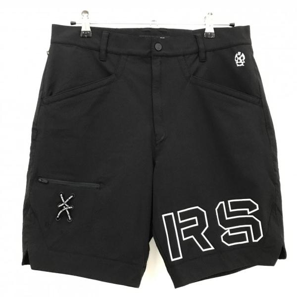 【美品】RUSSELUNO ラッセルノ モノトーン ルチャ柄 ハーフパンツ Russeluno（ラッセルノ） 【超美品】ラッセルノ ハーフパンツ 黒