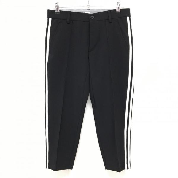 adidas（アディダス） 【超美品】アディダス 七分丈パンツ 黒×白