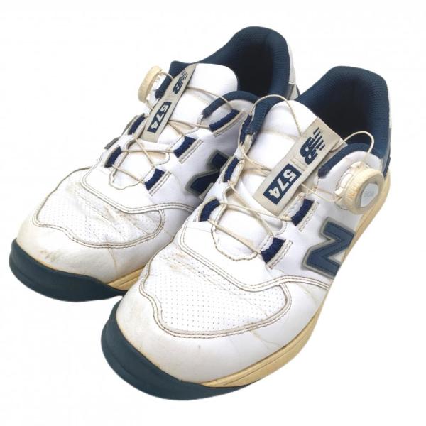 New Balance（ニューバランス） ゴルフシューズ 白×ネイビー UGBS574J