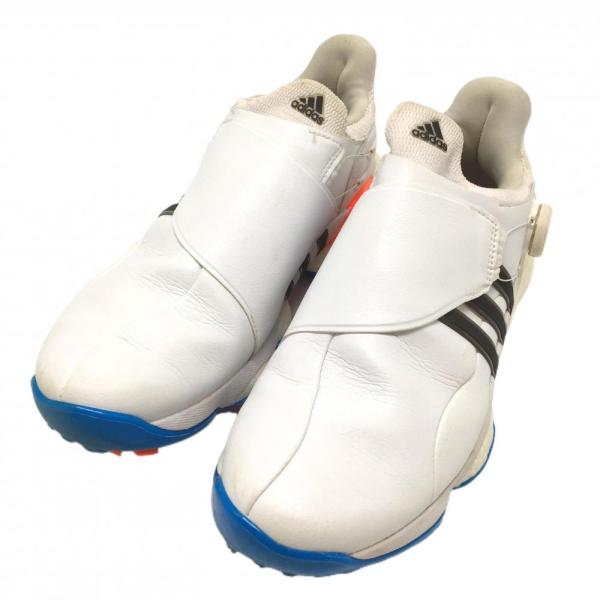 adidas（アディダス） ゴルフシューズ 白×ブルー GY5336 ダイヤル式
