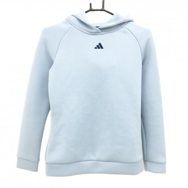 adidas（アディダス） パーカー ライトブルー ダンボールニット バック