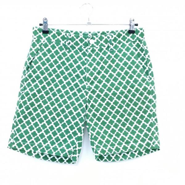 Jack Bunny!!（ジャックバニー） ハーフパンツ 白×グリーン クローバー
