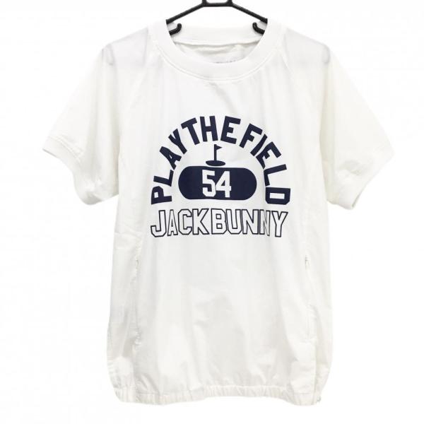 JACK BUNNY！！ ロゴ中綿ジャケット 白 サイズ4、M、極美品 正規品！ Jack Bunny!!（ジャックバニー） 【美品】ジャックバニー 半袖ブルゾン