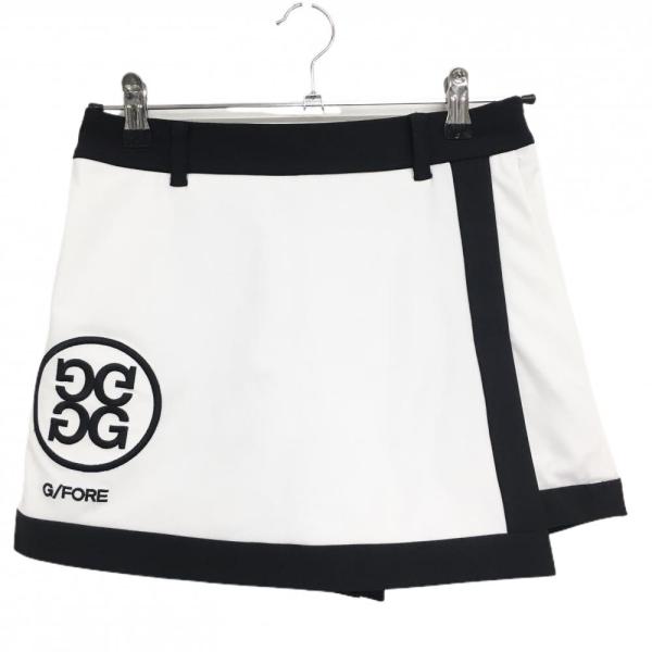 G/FORE/ジーフォア キュロットスカート 38　M相当　ホワイト×ブラック G/FORE（ジーフォア） 【美品】ジーフォア キュロットスカート 白×黒