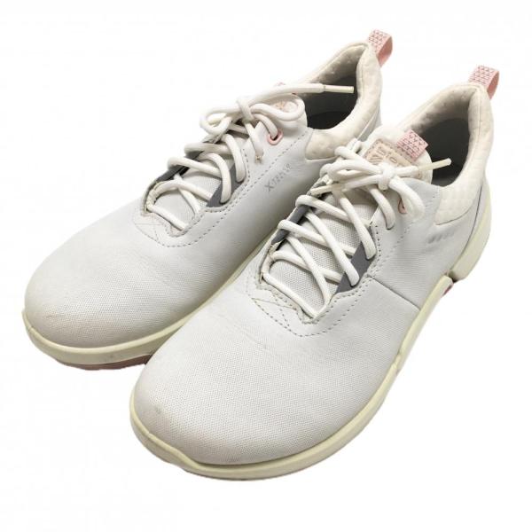 ecco（エコー） 【美品】エコー ゴルフシューズ 白×ピンク BIOM H4